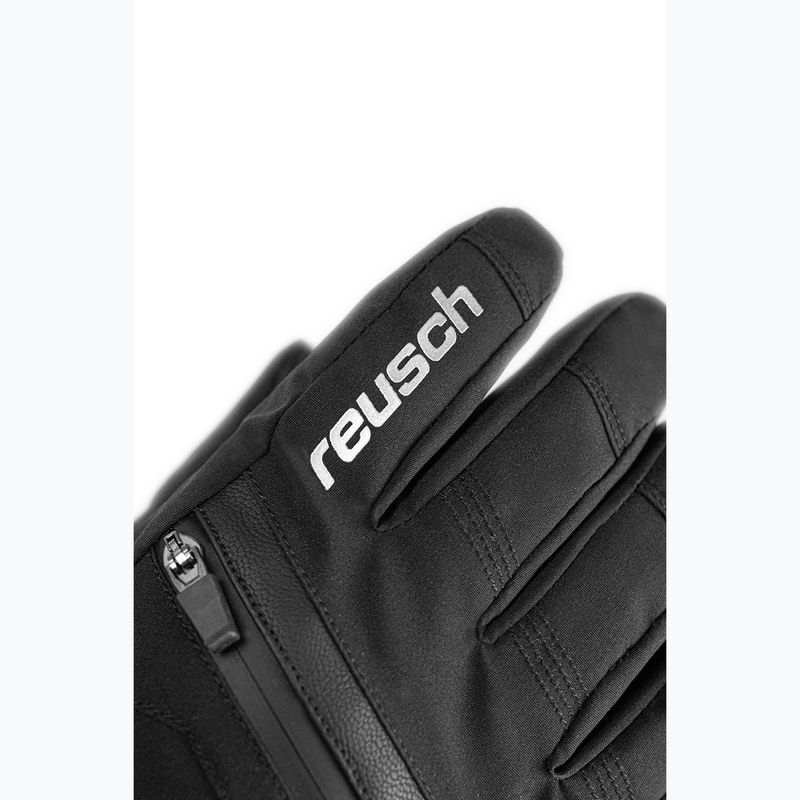 Detské lyžiarske rukavice Reusch Lan R-Tex XT black/silver 4