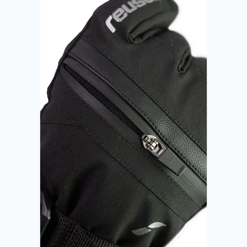 Detské lyžiarske rukavice Reusch Lan R-Tex XT black/silver 5