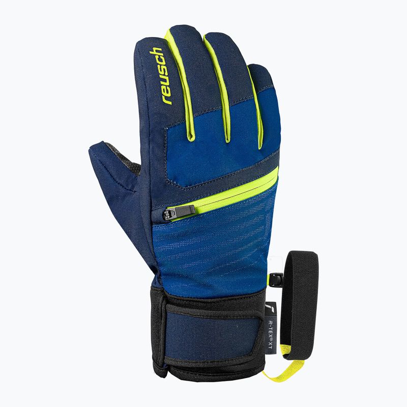 Detské lyžiarske rukavice Reusch Leo R-Tex XT black/imperial blue/safety yellow 2