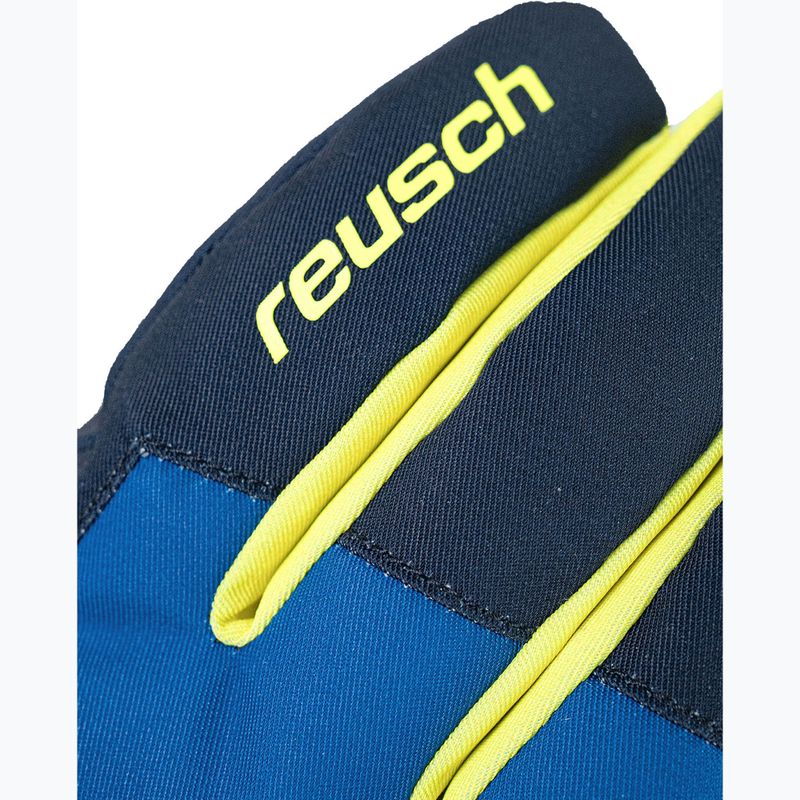 Detské lyžiarske rukavice Reusch Leo R-Tex XT black/imperial blue/safety yellow 4