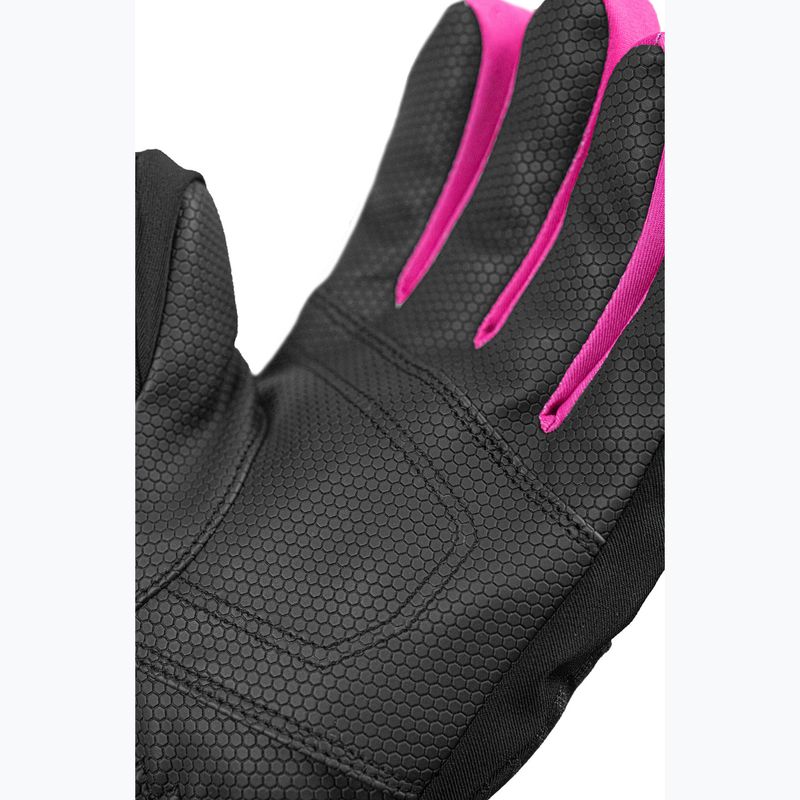 Detské lyžiarske rukavice Reusch Leo R-Tex XT black/black melange/pink glo 7