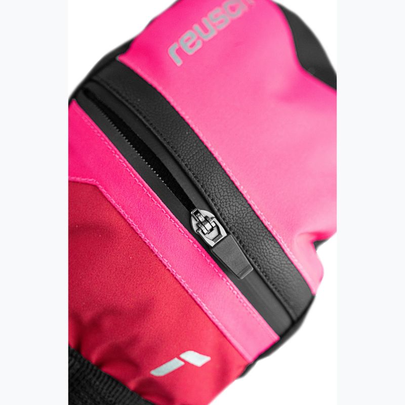 Detské lyžiarske rukavice Reusch Lan R-Tex XT Mitten cerise/pink glo 5