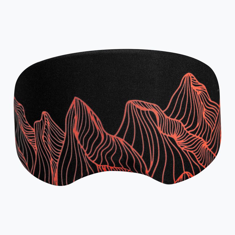 Puzdro na lyžiarske okuliare Reusch Goggle Cover black/fluo red 3