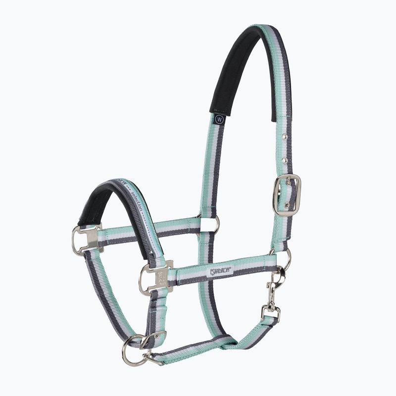 Eskadron Pin Buckle zeleno-bielo-šedá ohlávka pre kone 410000815411