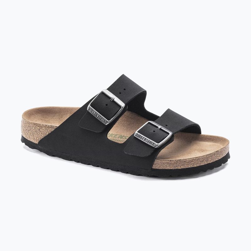 Šľapky BIRKENSTOCK Arizona Vegan Birkibuc Narrow black