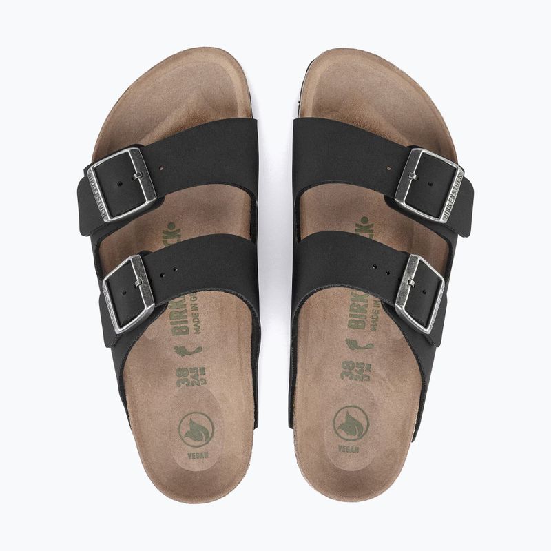 Šľapky BIRKENSTOCK Arizona Vegan Birkibuc Narrow black 4