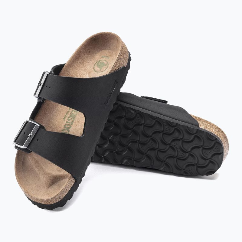 Šľapky BIRKENSTOCK Arizona Vegan Birkibuc Narrow black 5