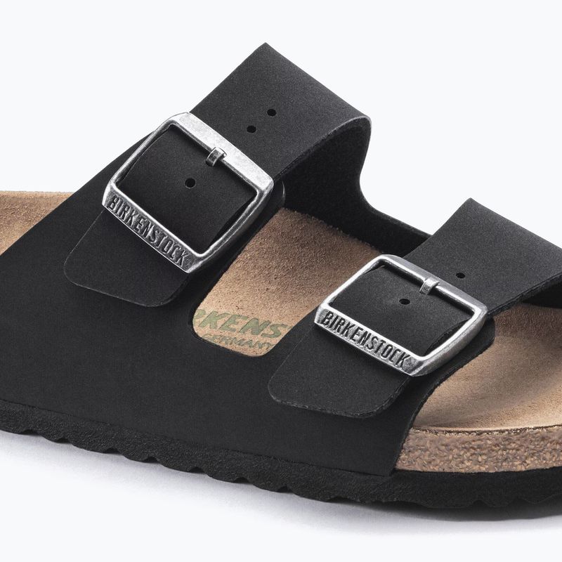 Šľapky BIRKENSTOCK Arizona Vegan Birkibuc Narrow black 6