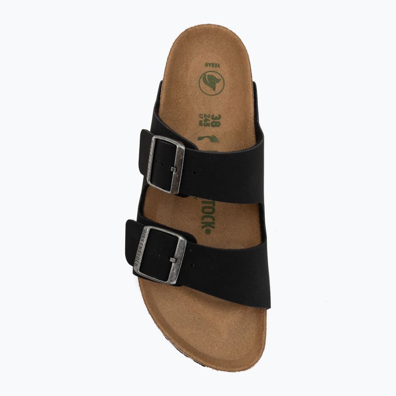 Šľapky BIRKENSTOCK Arizona Vegan Birkibuc Narrow black 5