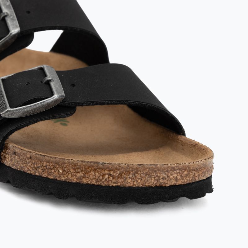 Šľapky BIRKENSTOCK Arizona Vegan Birkibuc Narrow black 7