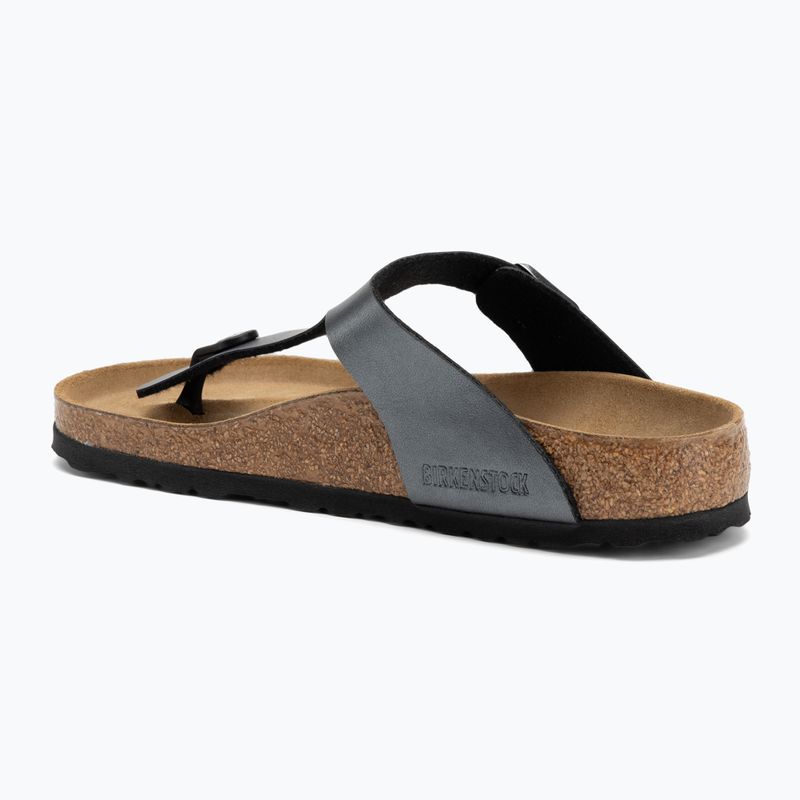 Dámske žabky BIRKENSTOCK Gizeh BF Regular metallic black 3