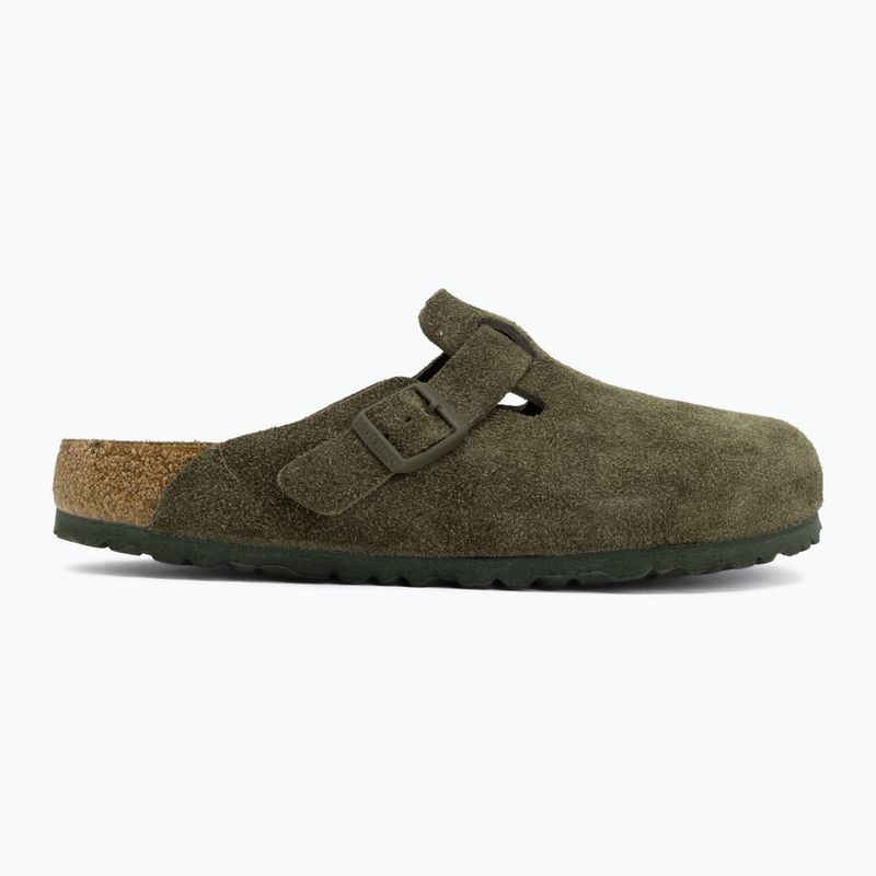 Šľapky BIRKENSTOCK Boston Suede Leather thyme 2