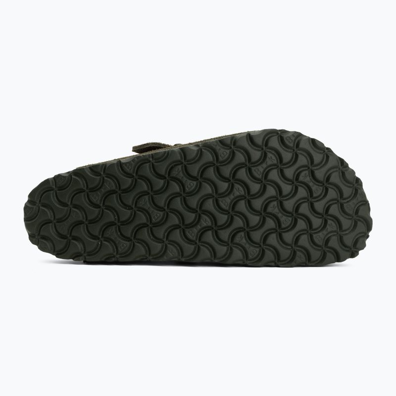 Šľapky BIRKENSTOCK Boston Suede Leather thyme 4