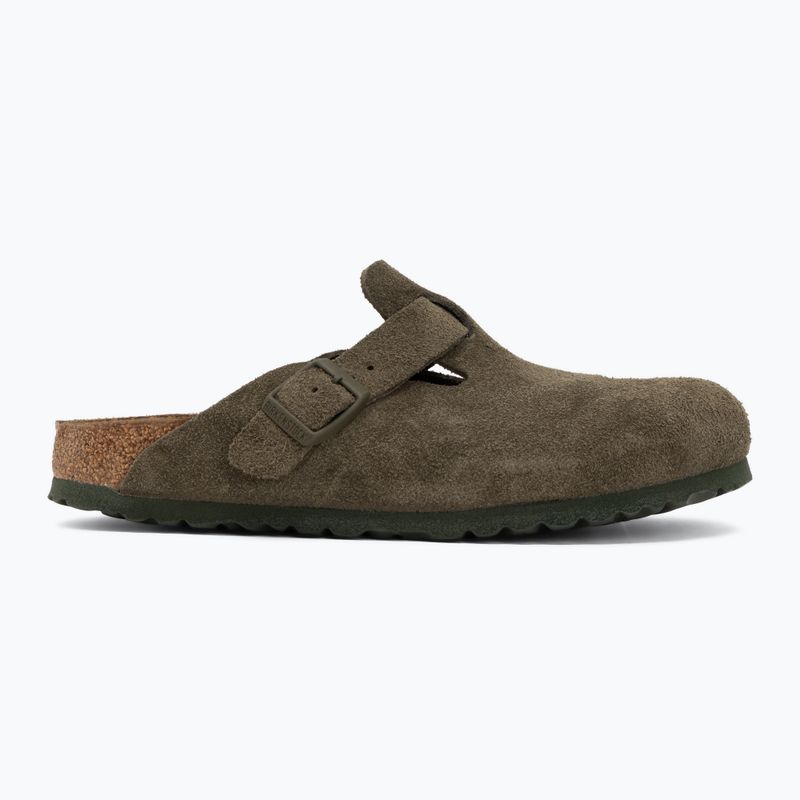 Šľapky BIRKENSTOCK Boston Suede Leather thyme 2