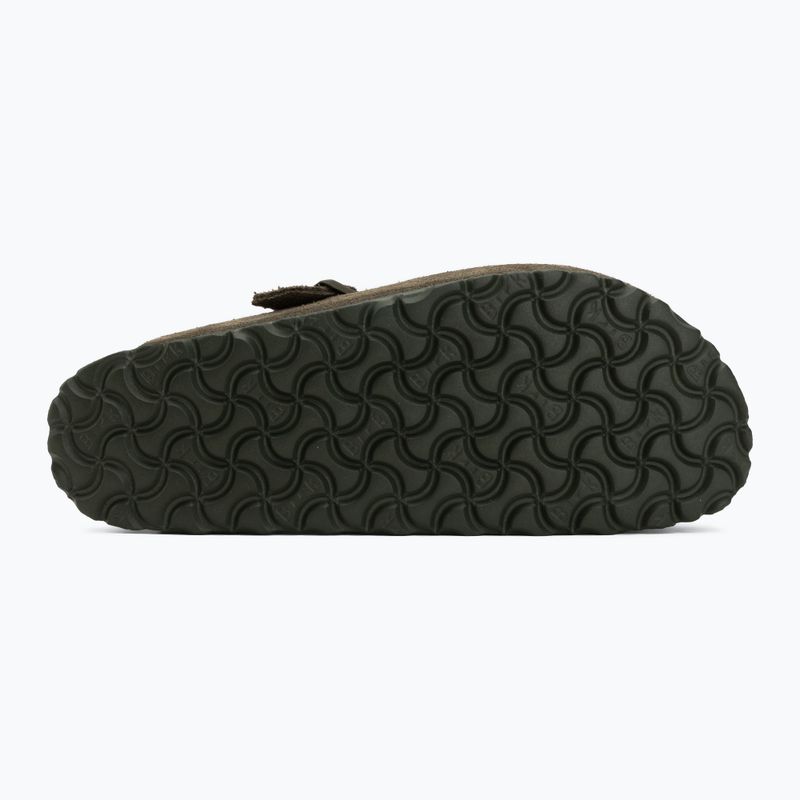 Šľapky BIRKENSTOCK Boston Suede Leather thyme 4