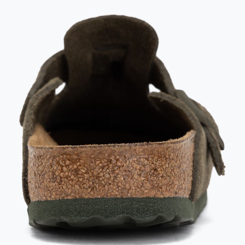 Šľapky BIRKENSTOCK Boston Suede Leather thyme 6
