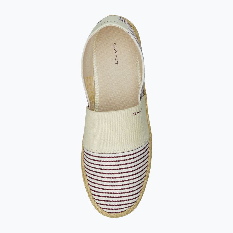 Dámske espadrilky GANT Raffiaville brown/cream 5