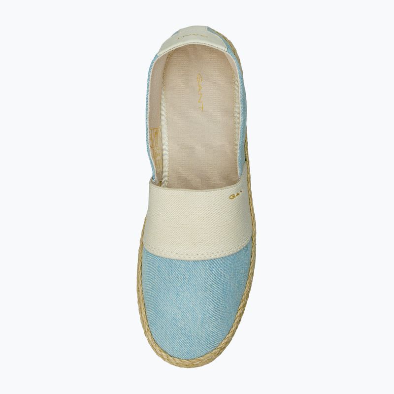 Dámske espadrilky GANT Raffiaville light blue/cream 5