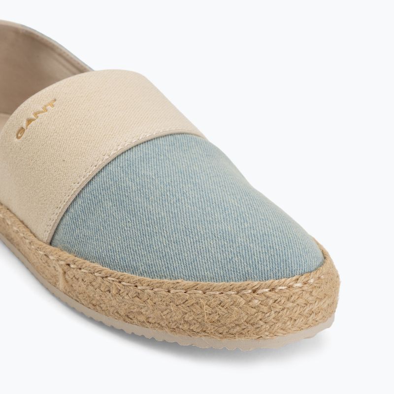 Dámske espadrilky GANT Raffiaville light blue/cream 7