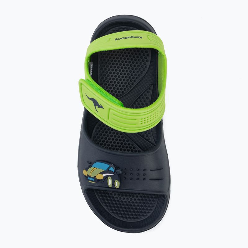 Detské sandále Kangaroos KangaSwim II dark navy/lime 5