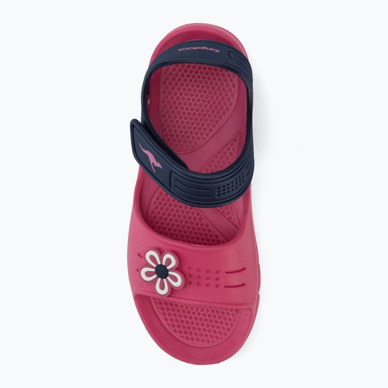 Detské sandále Kangaroos KangaSwim II daisy pink/dark navy 5