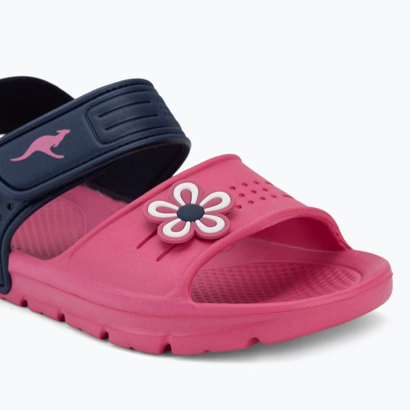 Detské sandále Kangaroos KangaSwim II daisy pink/dark navy 7