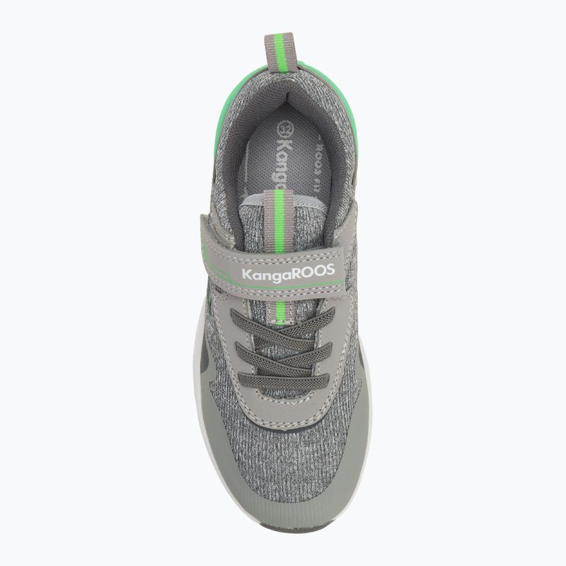 KangaROOS KD-Gym EV detská obuv vapor grey/neon green 5