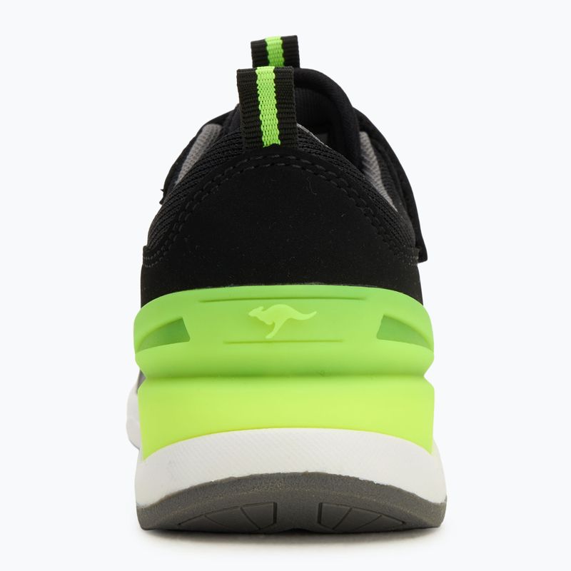 KangaROOS KD-Gym EV jet black/neon yellow detská obuv 6