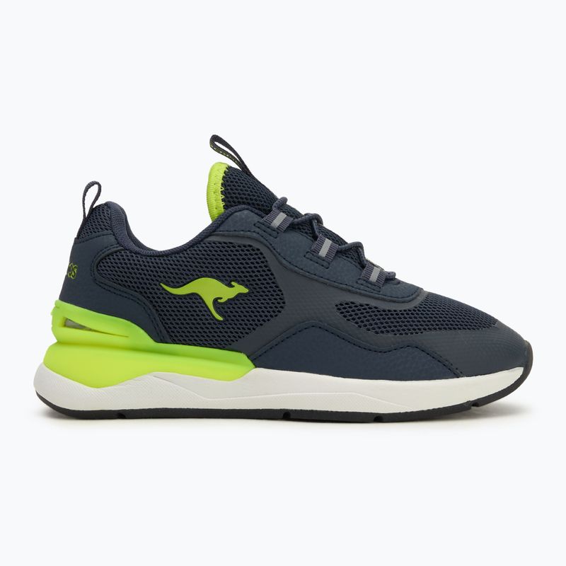 KangaROOS KD-Road detská obuv dark navy/lime 2