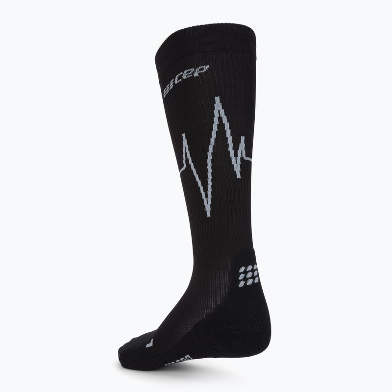 CEP Heartbeat dámske kompresné bežecké ponožky čierne WP20KC3 2