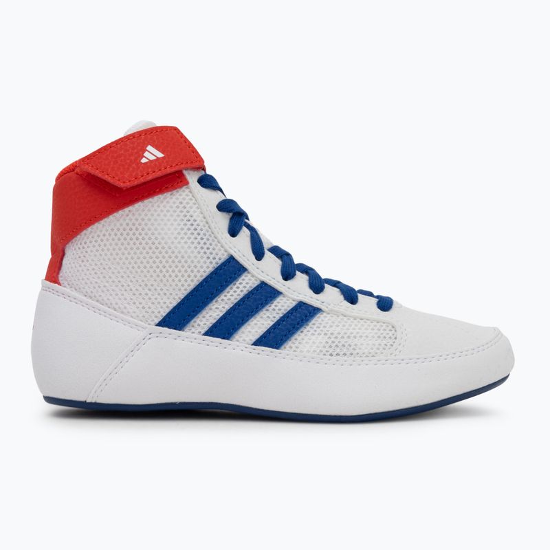 adidas Havoc detská zápasnícka obuv biela modrá červená 2