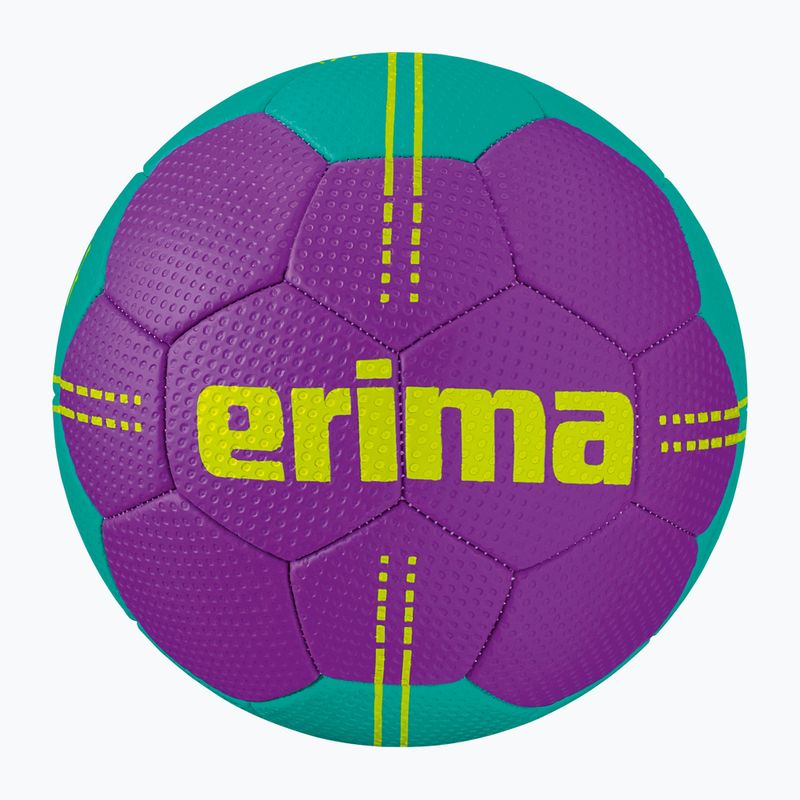 Hádzanarská lopta dziecięca ERIMA Pure Grip Junior purple/columbia veľ. 0
