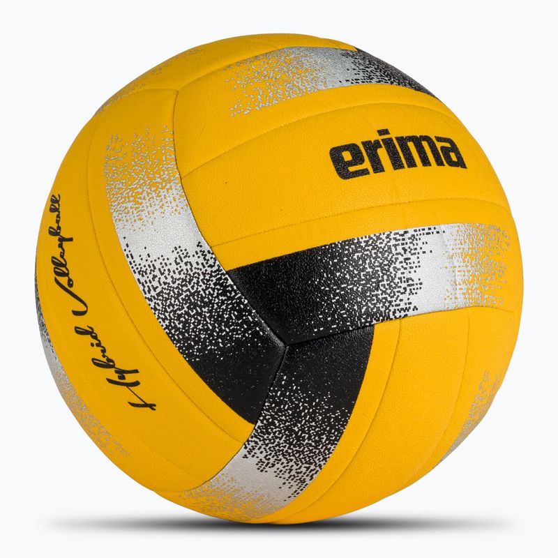ERIMA Hybrid Volleyball žltá/čierna/strieborná 2