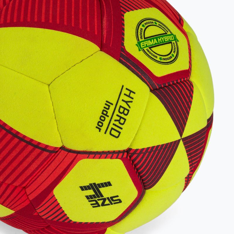 ERIMA Hybrid Indoor žlto-červená futbalová lopta veľkosť 4 3