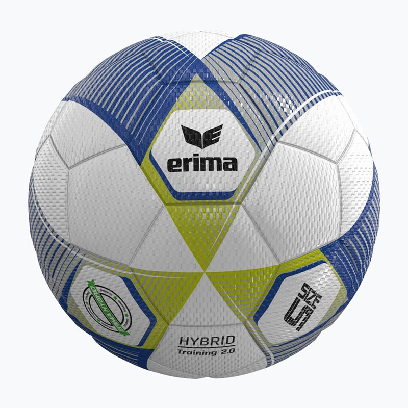 Futbalová lopta ERIMA Hybrid Training 2.0 size 5 metallic blue/silver/lime