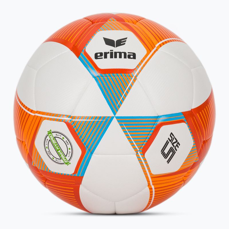 Detská futbalová lopta Erima Hybrid Lite 350 size 5 neon orange/curacao