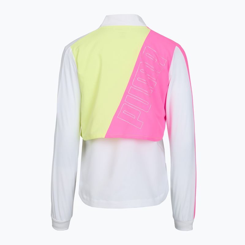 Dámska bežecká bunda Puma Run Lite Woven Ultra Jacket pink/neon/white 2