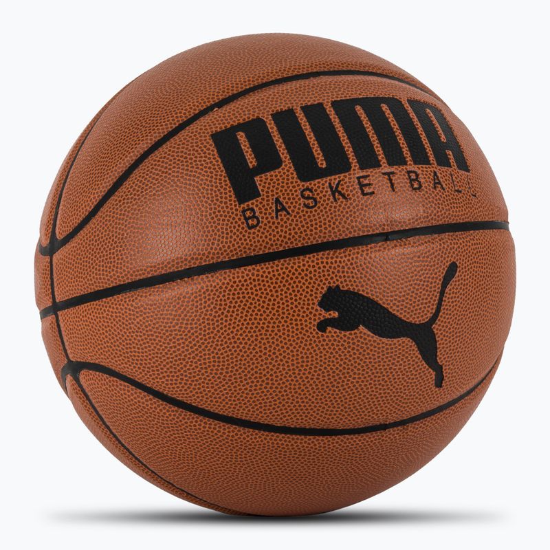 Basketbalová lopta PUMA Basketball Top leather brown/puma black veľkosť 7 2