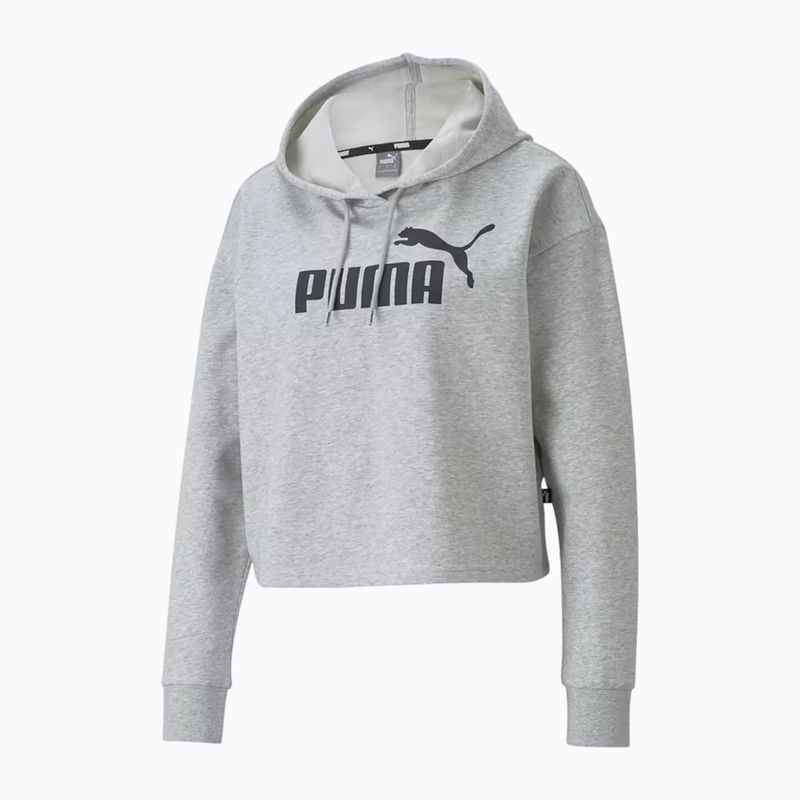 Dámska mikina PUMA ESS Cropped Logo Hoodie TR light grey heather