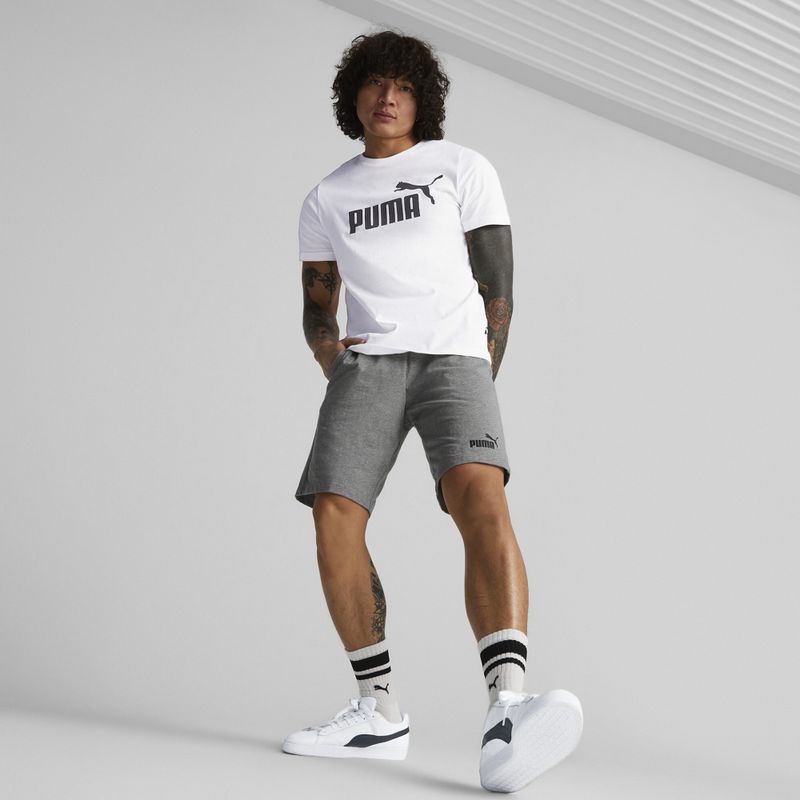 Pánske šortky PUMA Ess Jersey medium gray heather 4