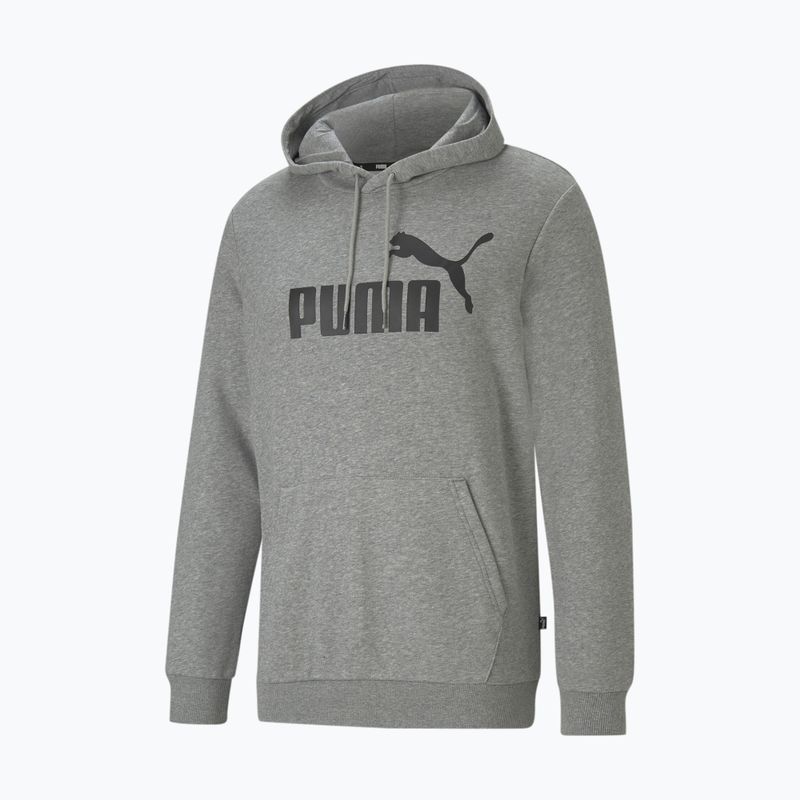 Pánska mikina PUMA Essentials Big Logo Hoodie TR medium gray heather 4