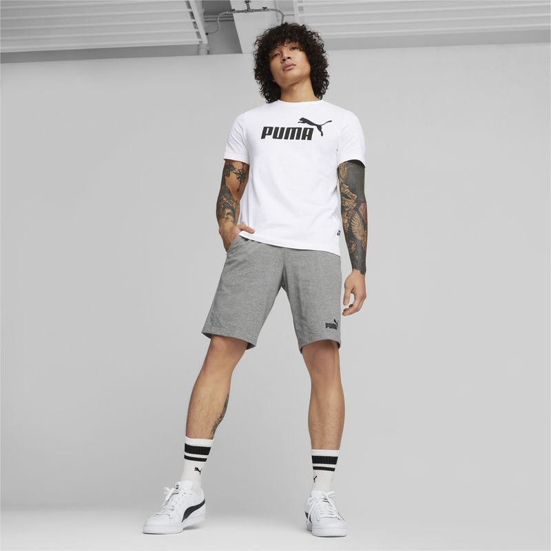 Pánske tričko PUMA Ess Logo Tee puma white 4