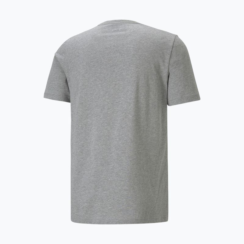 Pánske tričko PUMA Ess Small Logo Tee medium gray heather/medium gray heather/cat 5