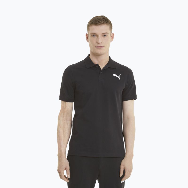 Pánske tričko PUMA Ess Pique Polo puma black/cat