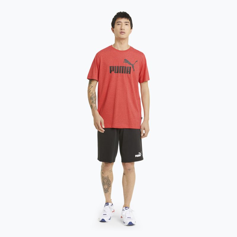 Pánske tričko PUMA Essentials Heather Tee high risk red 2