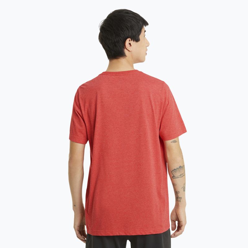 Pánske tričko PUMA Essentials Heather Tee high risk red 3