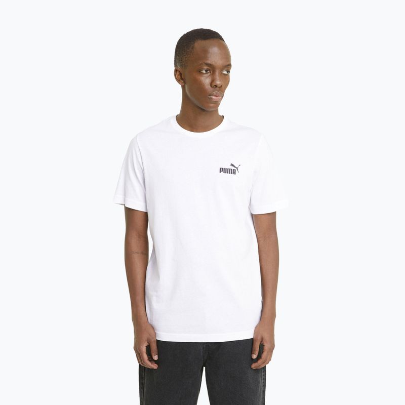 Pánske tričko PUMA Ess Small Logo Tee puma white