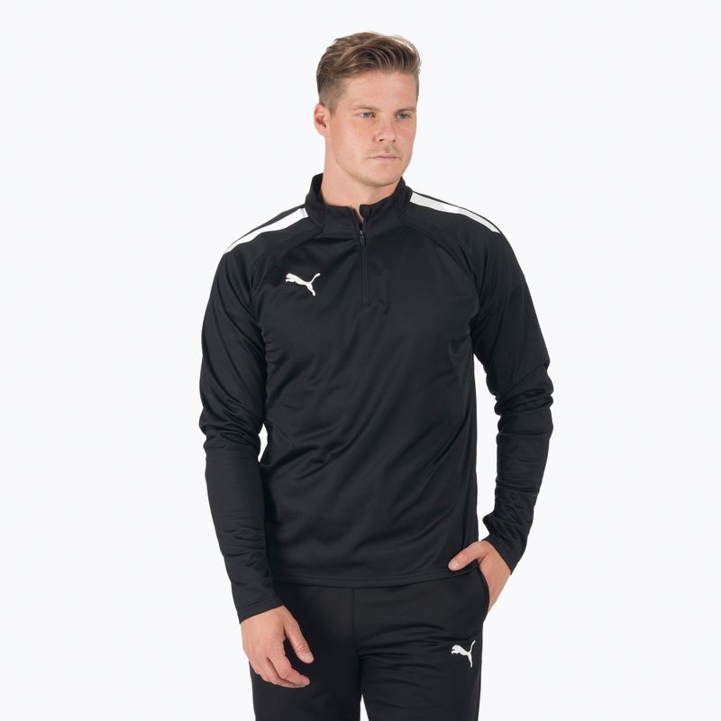 PUMA Teamliga 1/4 Zip Top futbalová mikina čierna 657236 03