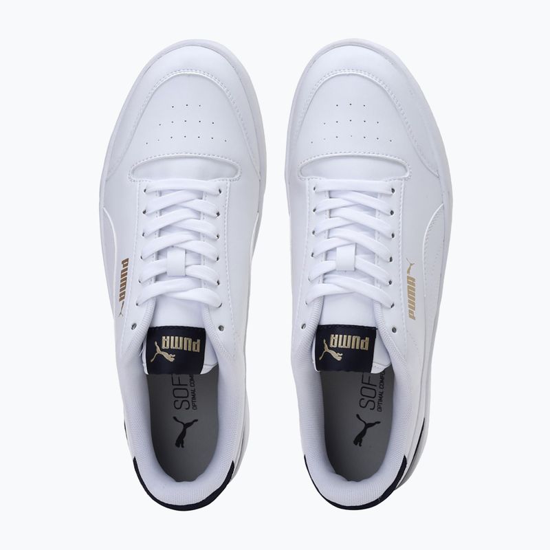 Topánky PUMA Shuffle puma white/puma white/peacoat/puma team gold 6