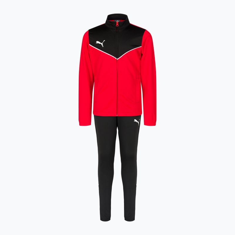 Detská futbalová tepláková súprava PUMA Individualrise Tracksuit red/black 657535 01